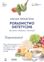 Plakat poradnictwa dietetycznego